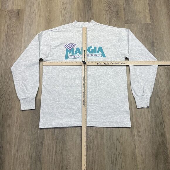 Vintage Zilla 10K Run Shirt Mens Large Mangia Chicago Pizza Race Graphic 90s - Picture 9 of 12